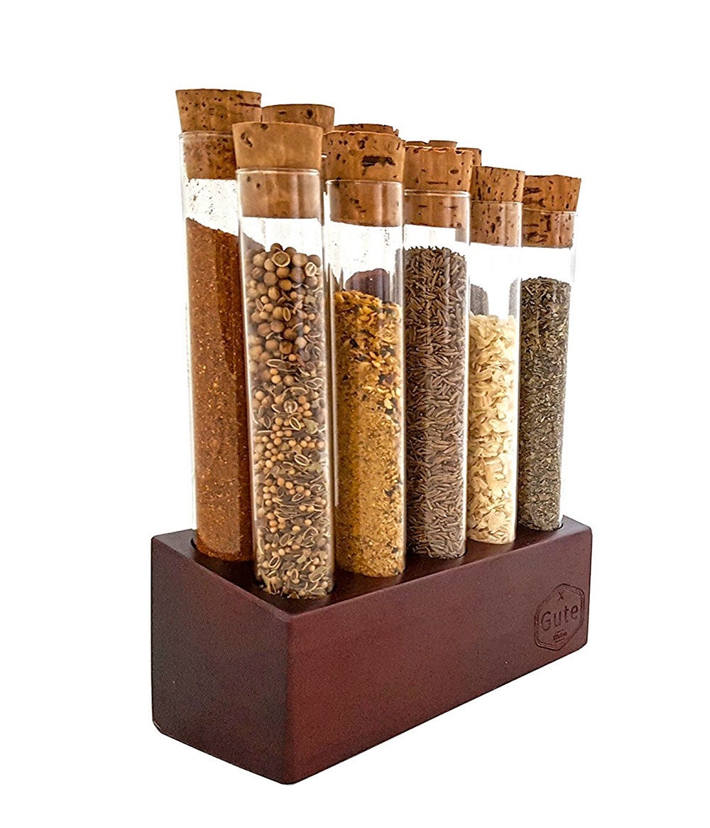 Gute test tube spice rack