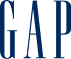 Dark blue logo of G-A-P
